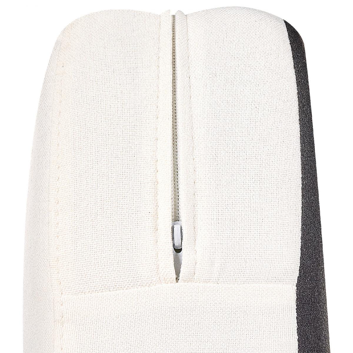 SESSEL Polsterbezug Weiß Vietas - Weiß, Textil/Metall (85/88/67cm) - Beliani