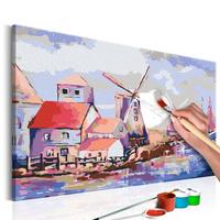 MALEN NACH ZAHLEN 50/40 cm - Multicolor, Textil (1.4/40cm) - KUNSTLOFT