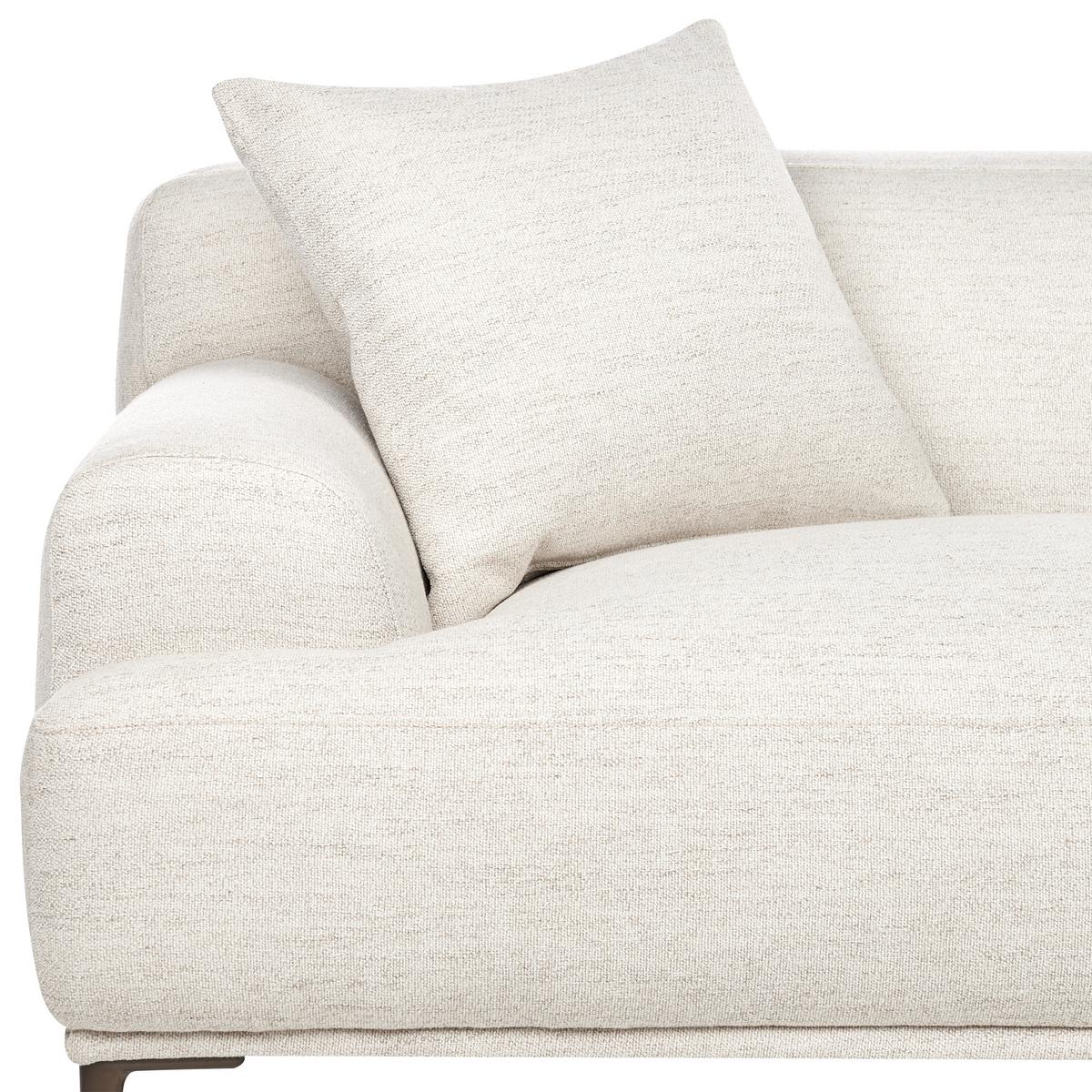 3-SITZER-SOFA Stoff Hellbeige Matila - Beige, Textil (233/70/94cm) - Beliani