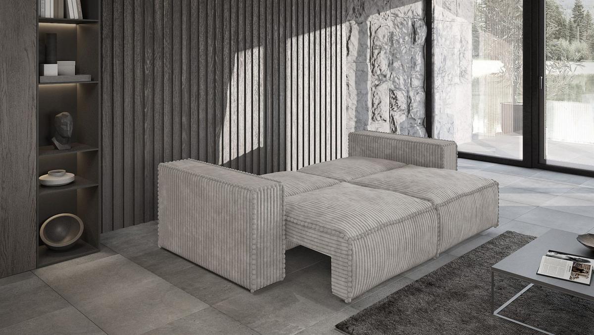 SCHLAFSOFA Vajana - Schwarz, Holzwerkstoff/Textil (240/86/102cm) - Fun Möbel