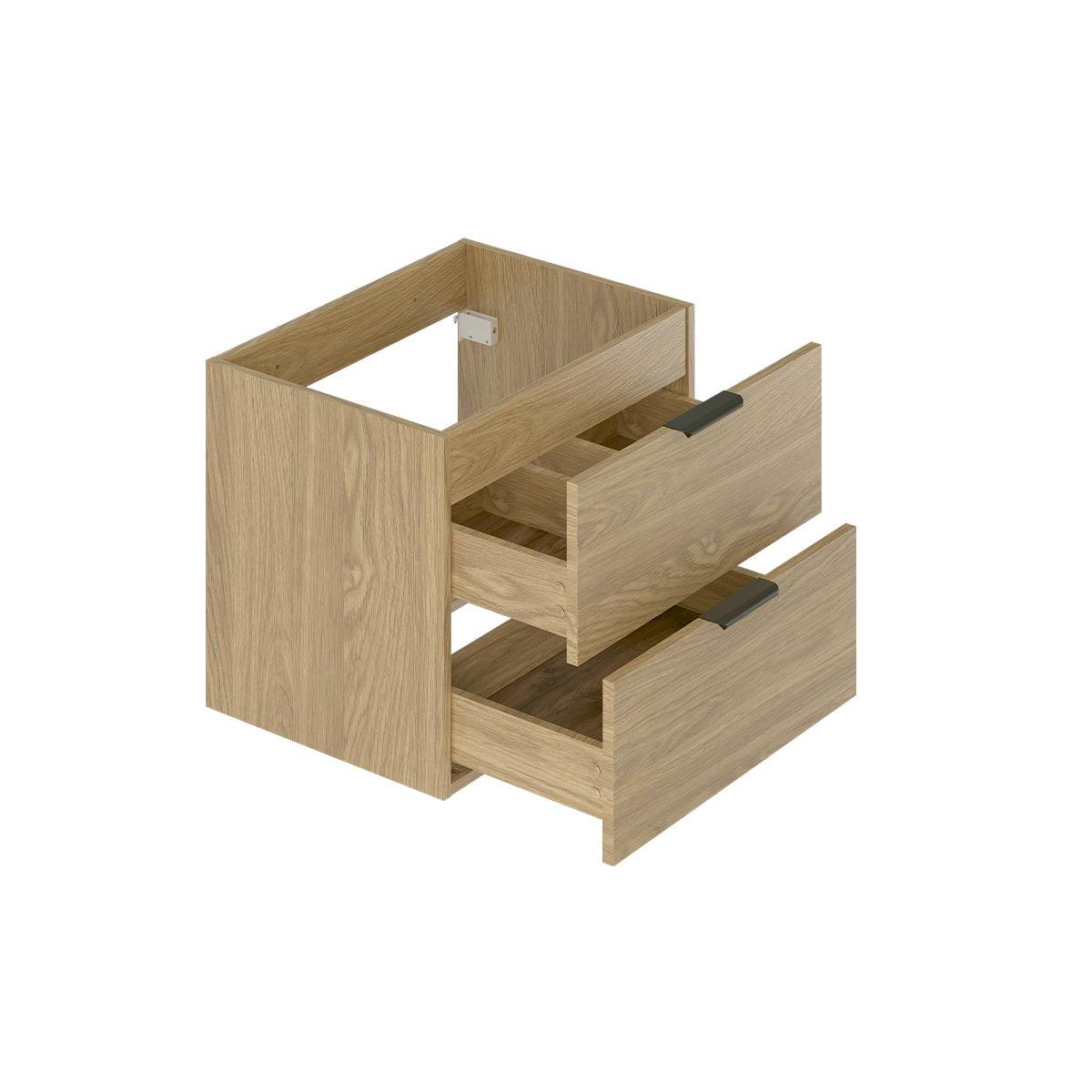 DOPPELWASCHTISCH 140.6cm Astrid Holz - Braun, Holzwerkstoff (140.6/52.2/46.5cm) - Petits-meubles