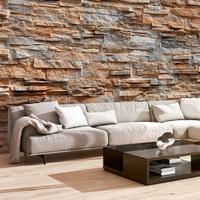 SELBSTKLEBENDE FOTOTAPETE 392/280 cm - Beige/Orange, Kunststoff/Textil (392/1cm) - KUNSTLOFT