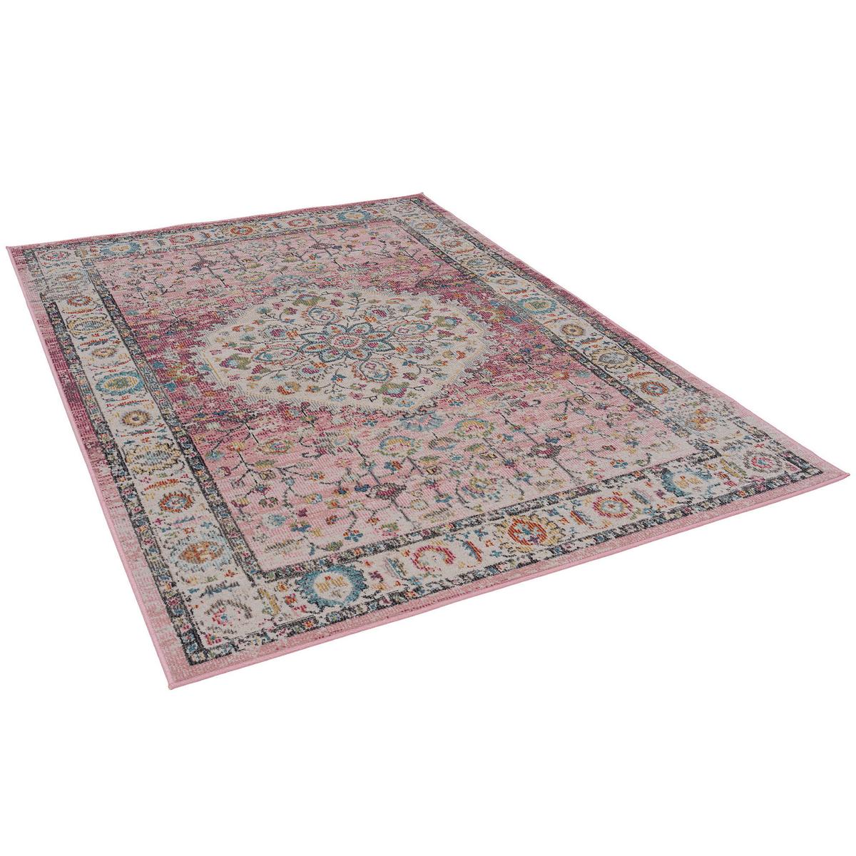 INDOOR OUTDOOR TEPPICH LAGOS VINTAGE - Rosa, Textil (140/200cm) - Pergamon