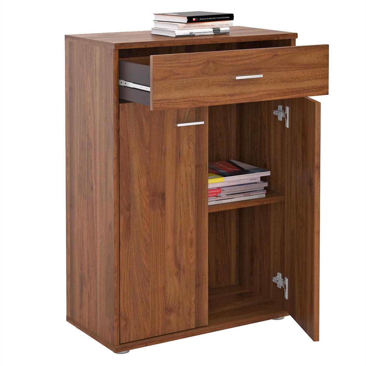 KOMMODE TOMMY nussbaum - Nussbaumfarben, Holzwerkstoff (60/84/30cm) - CARO-Möbel