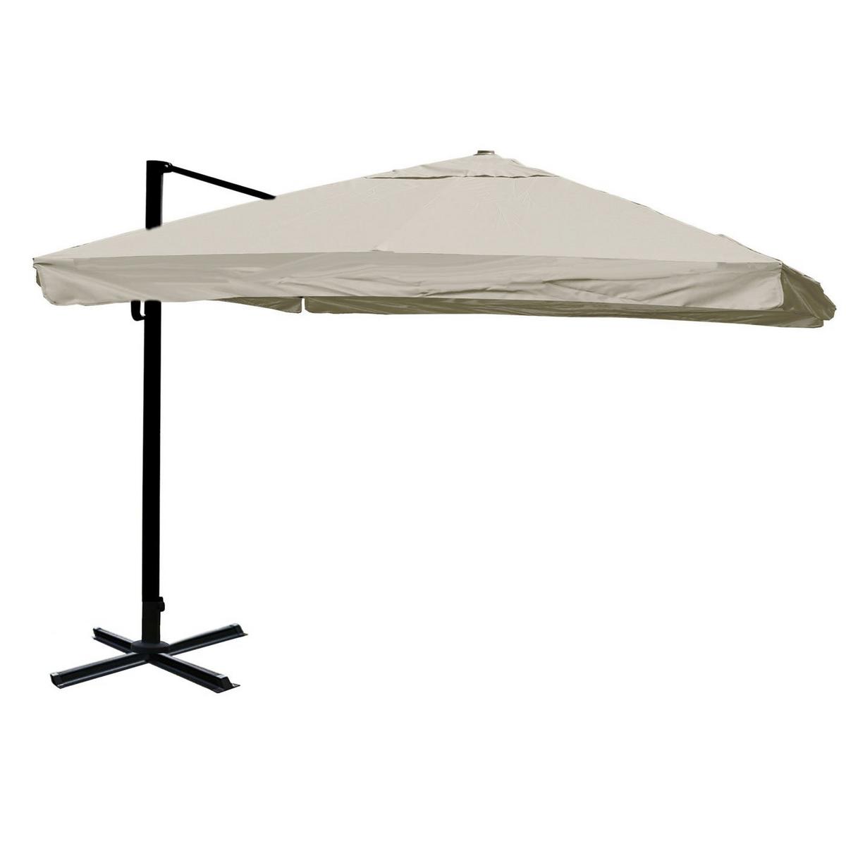 AMPELSCHIRM Ecru 350/350 cm - Ecru, Textil (410/350cm) - MCW