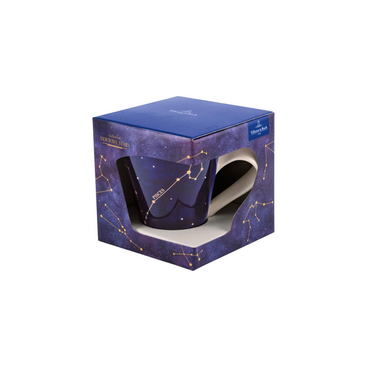 TASSE FISCHE NewWave Stars weiß-blau 300 ml - Blau/Weiß, Keramik (0.3L) - Villeroy & Boch