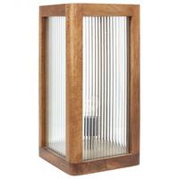 TISCHLAMPE Kolidam 25/25/50 cm - Hellbraun, Holz (25/25/50cm) - Beliani