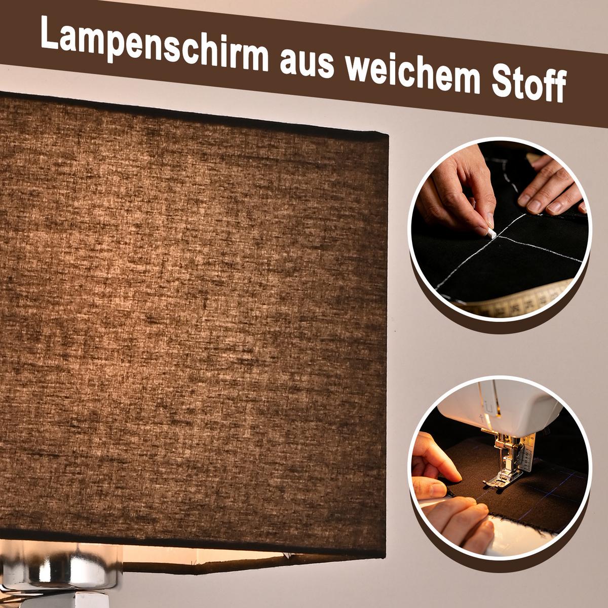 WANDLEUCHTE Beryn 20/13/15 cm - Schwarz, Textil/Metall (13/15/20cm) - ZMH