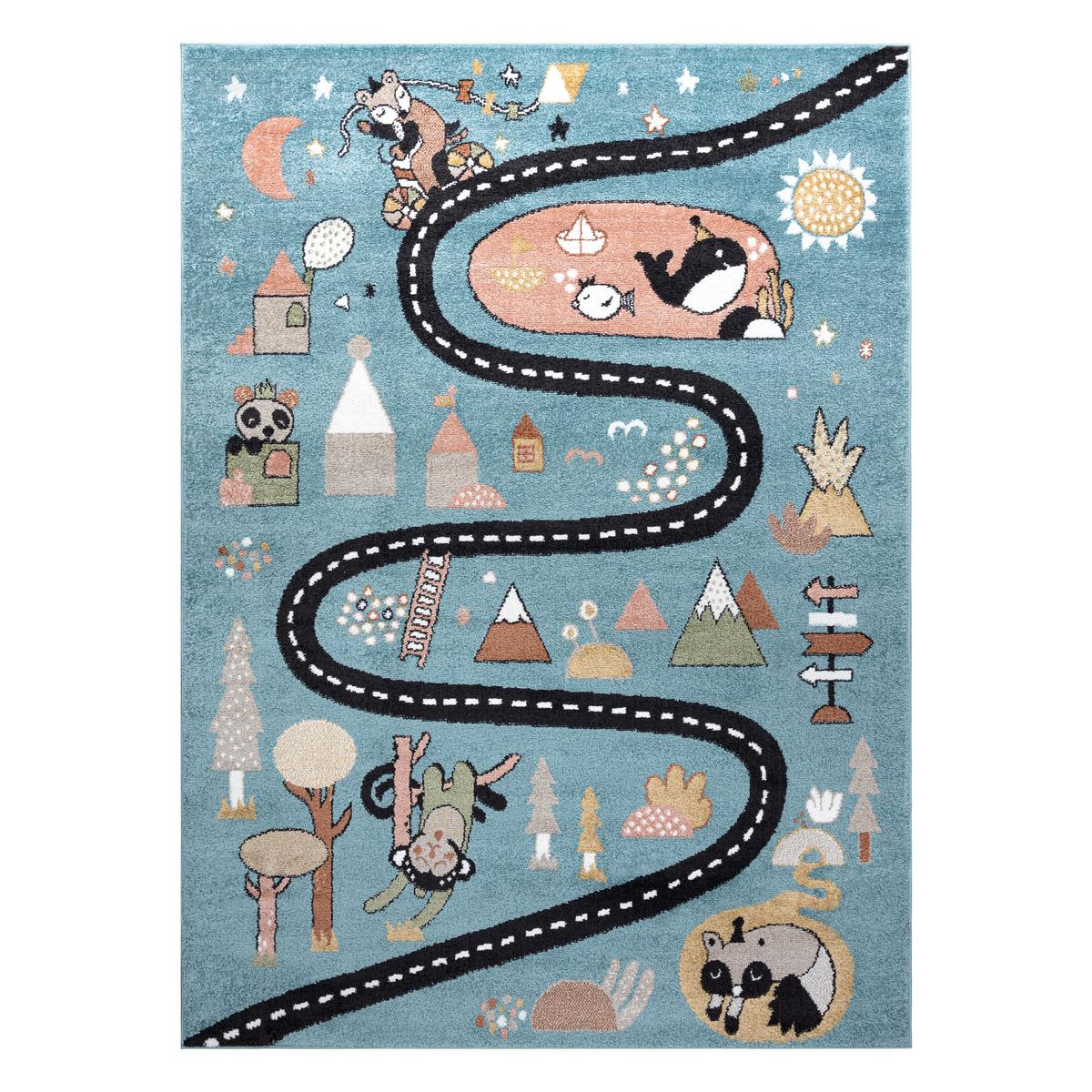 TEPPICH Fun 200/290 cm - Blau, Textil (200/290cm) - rugsX