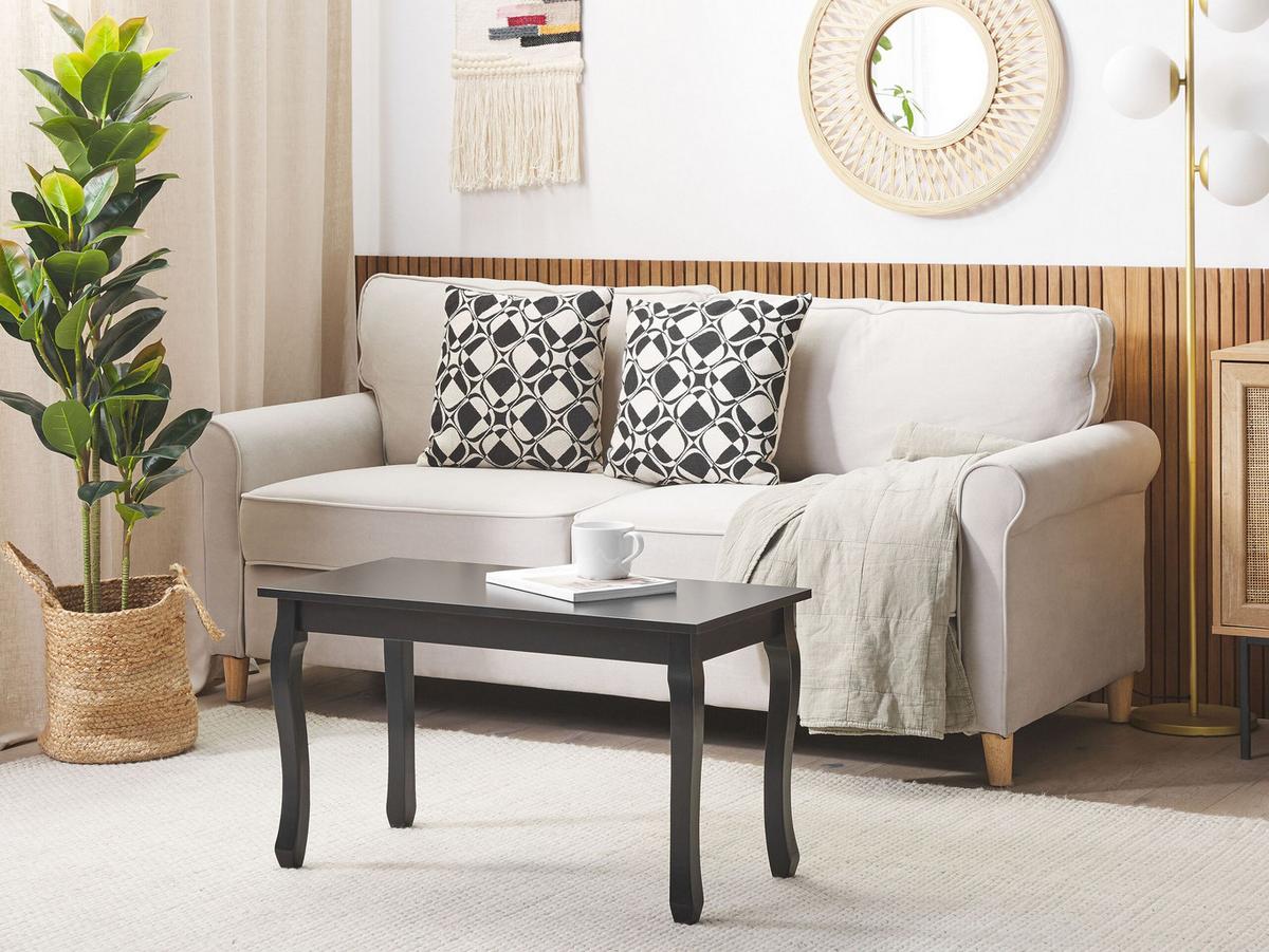COUCHTISCH schwarz 80/40 cm Snook - Schwarz, Holzwerkstoff (40/80/46cm) - Beliani