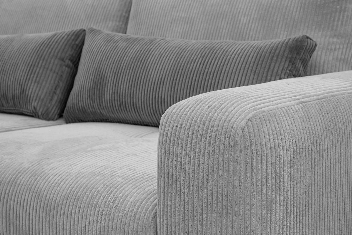 SOFA OLI 3-Sitzer, hellgrau - Hellgrau, Holz/Textil (208/91/108cm) - Wozimo