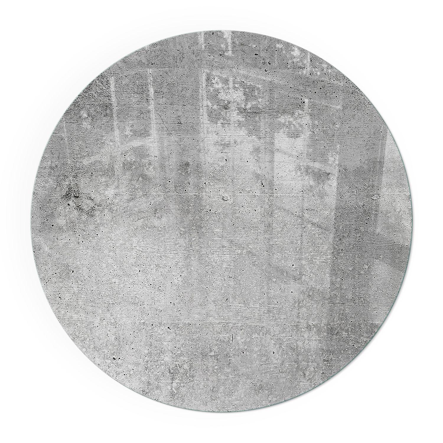 GLASPLATTE für Kamin Ø 80 cm - Grau, Glas (80/80/0.4cm) - TULUP