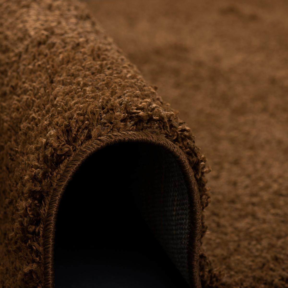 HOCHFLOR LANGFLOR TEPPICH ALOHA RUND - Braun, Textil (150/150cm) - Pergamon
