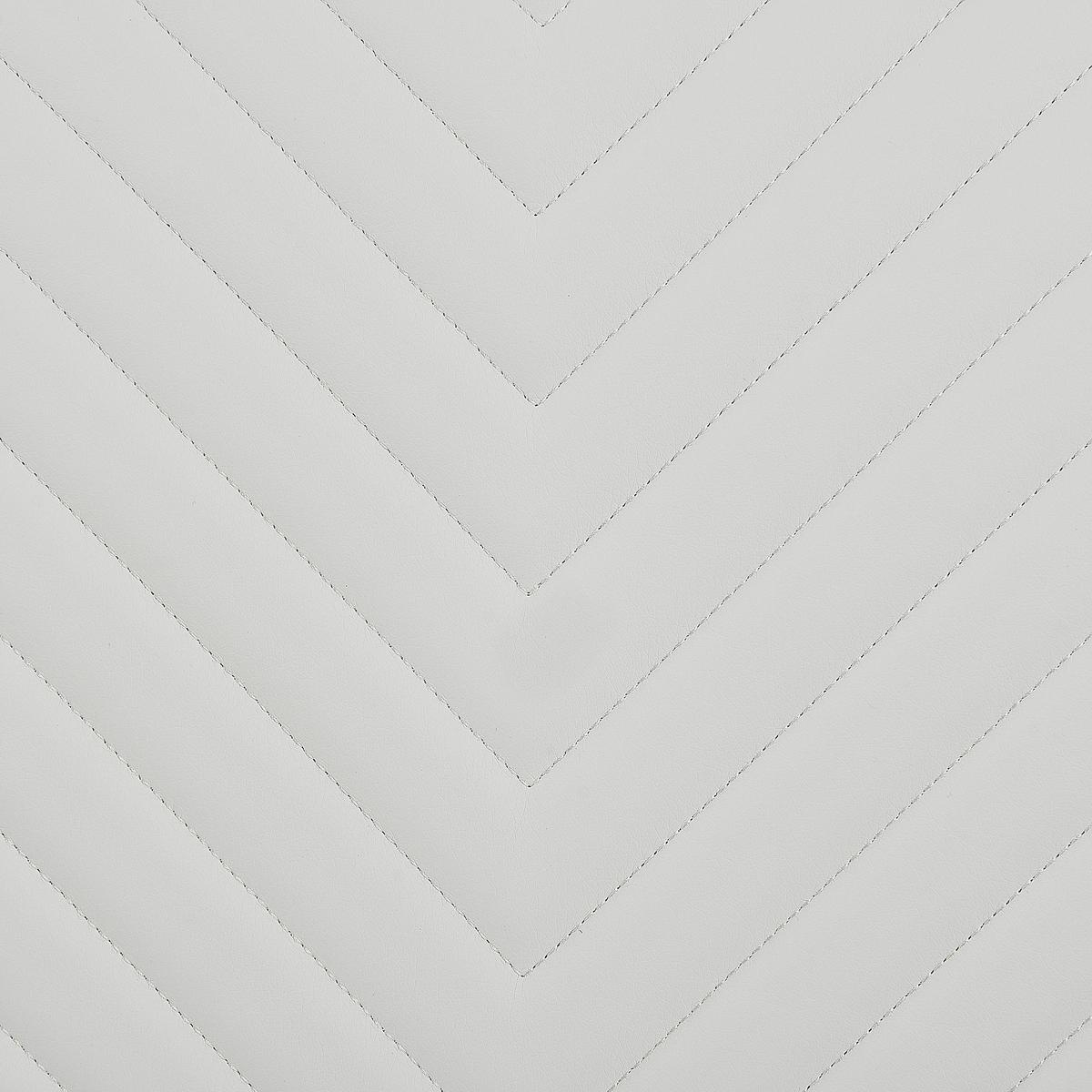 ESSZIMMERSTUHL 2er-Set Kunstleder Weiß Picknes - Weiß, Textil/Metall (43/105/55cm) - Beliani