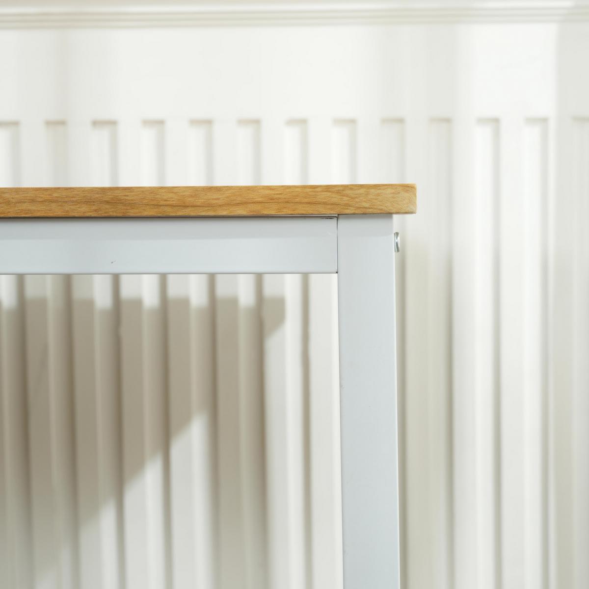 SCHREIBTISCH Beige - Beige/Weiß, Karton/Holzwerkstoff (50/110/75cm) - Urban Meuble