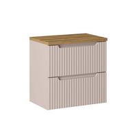 WASCHTISCHUNTERSCHRANK 60.4cm Riva Kaschmir - Beige, Holzwerkstoff (60.4/59/40cm) - Petits-meubles