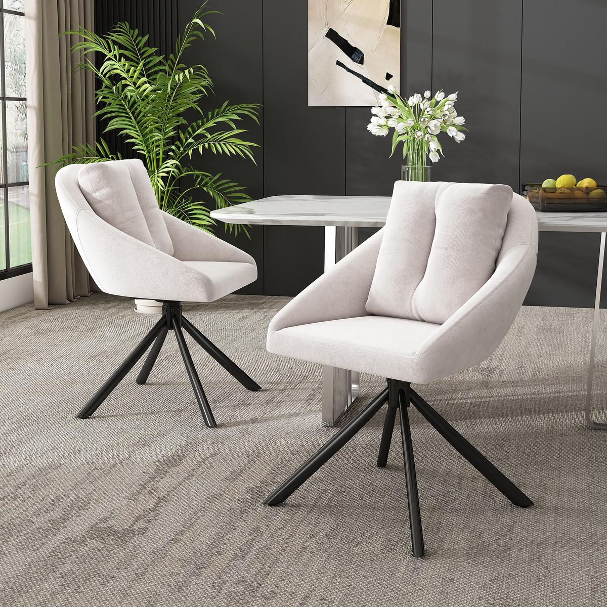 ESSZIMMERSTUHL-SET 2er-set Beige 65/59/79 cm - Beige, Holzwerkstoff/Textil (59/79/65cm) - Urban Meuble