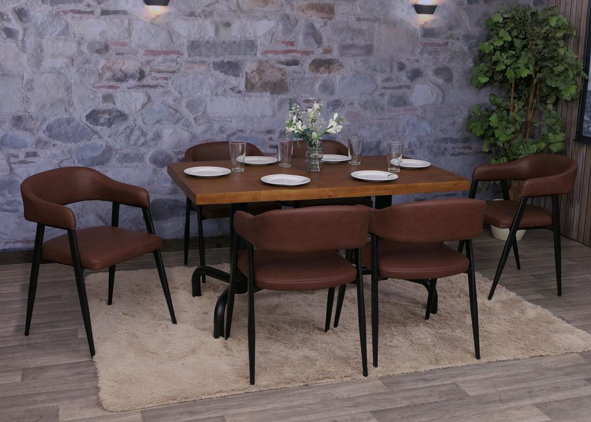 ESSZIMMERSTUHL Rotbraun - Rotbraun/Rostfarben, Kunststoff (51/77/52cm) - MCW