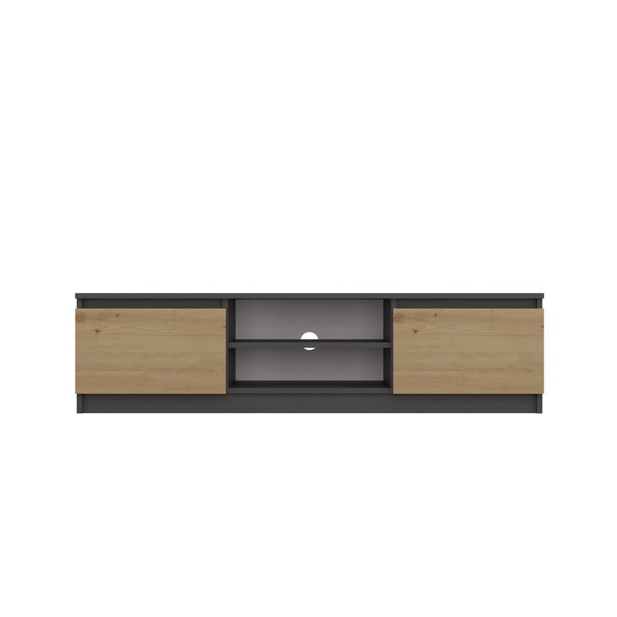 LOWBOARD Anthrazit, Artisan 140/36/40 - Anthrazit, Holzwerkstoff (140/36/40cm) - RAUMHIRSCH FURNITURE