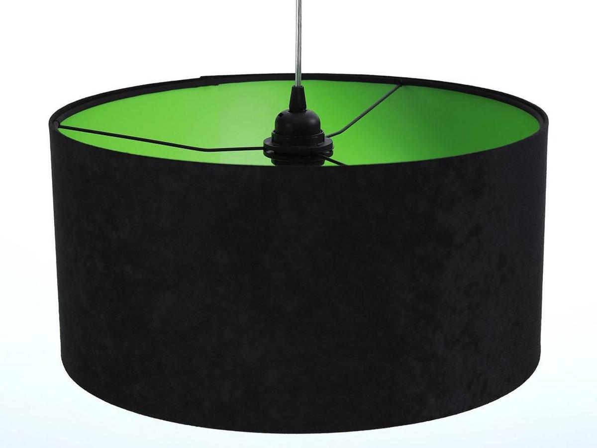 HÄNGELEUCHTE Grün 40/20 cm - Schwarz/Grün, Kunststoff (40/0.6/20cm) - ONZENO