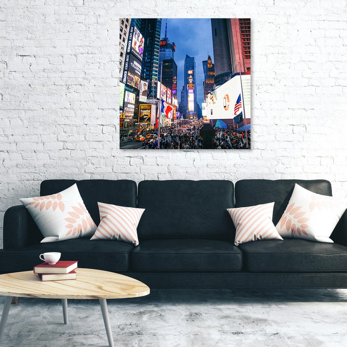 WANDBILD städte und architektur farbe - Multicolor, Textil (30/30cm) - Feeby