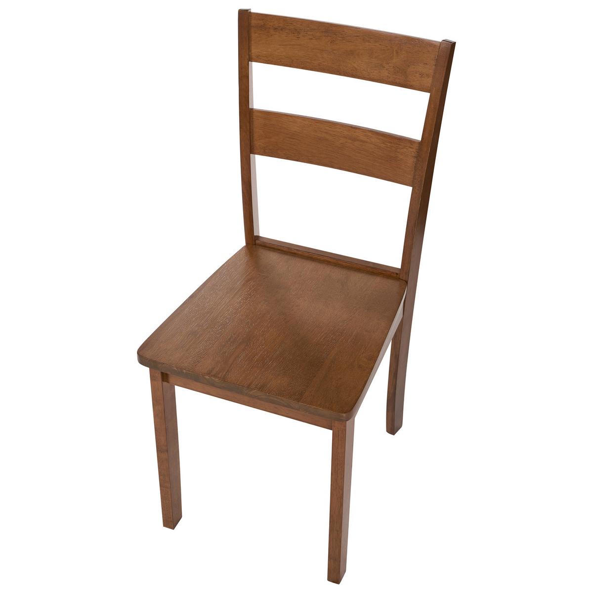 ESSZIMMERSTUHL 2er Set Holz Braun Georgia - Braun, Holz (40/89/50cm) - Beliani