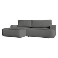 ECKSOFA Mono, Seite: Links - Schwarz/Grau, Holz/Kunststoff (260/168cm) - MIRJAN24