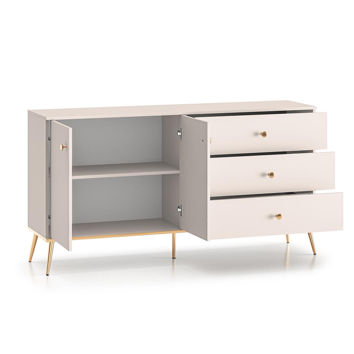 SIDEBOARD Olivia Kaschmir - Beige, Holzwerkstoff (160/85/40cm) - Petits-meubles