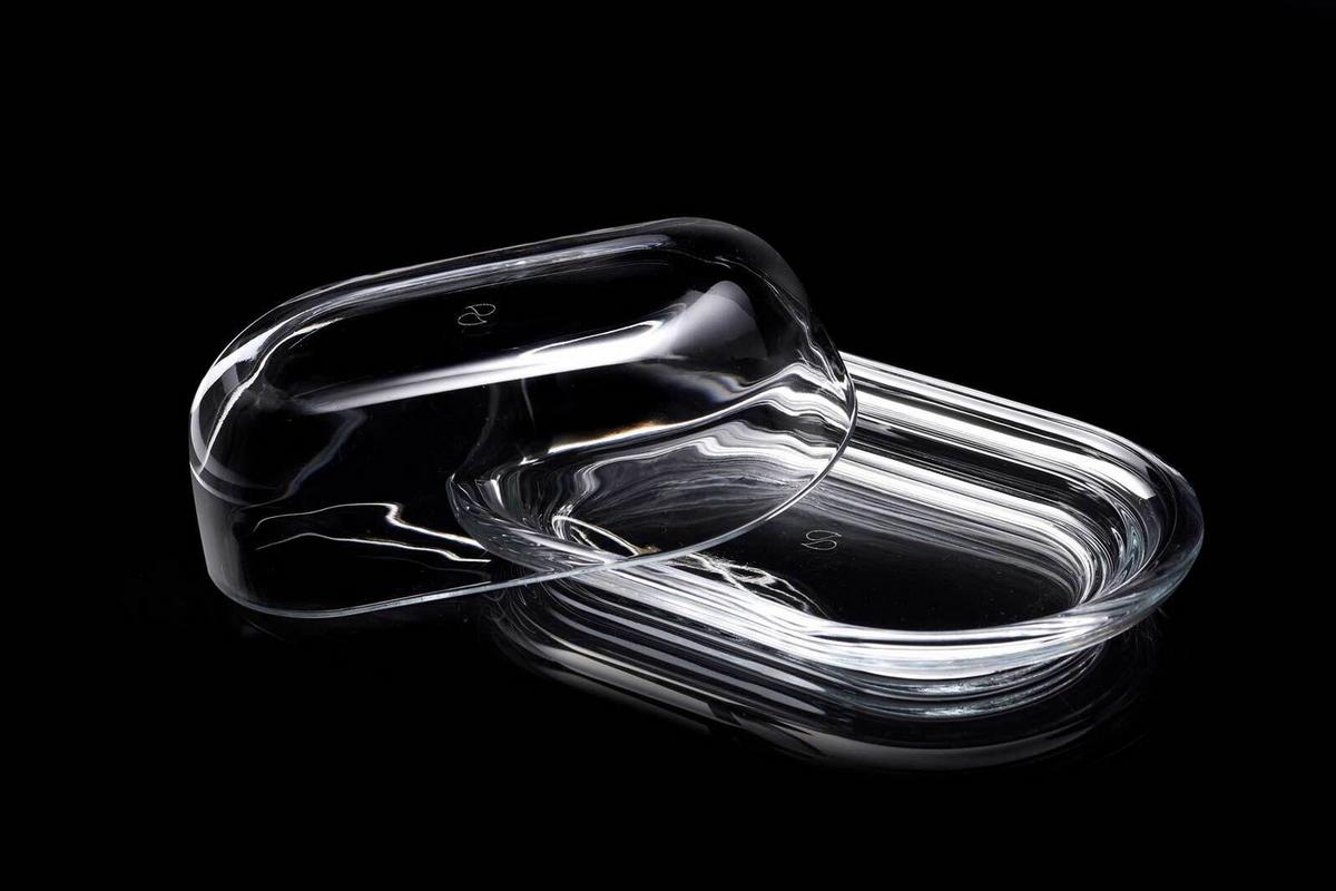 BUTTERDOSE Style transparent 20 x 14 cm - Transparent, Glas (14/8/20cm) - Ritzenhoff Breker