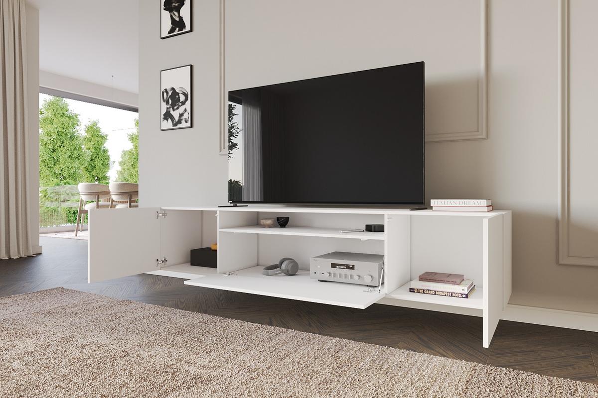 LOWBOARD ELIO-W 200x40x41 cm - Weiß - Weiß, Holzwerkstoff (200/40/41cm) - ALTDECOR