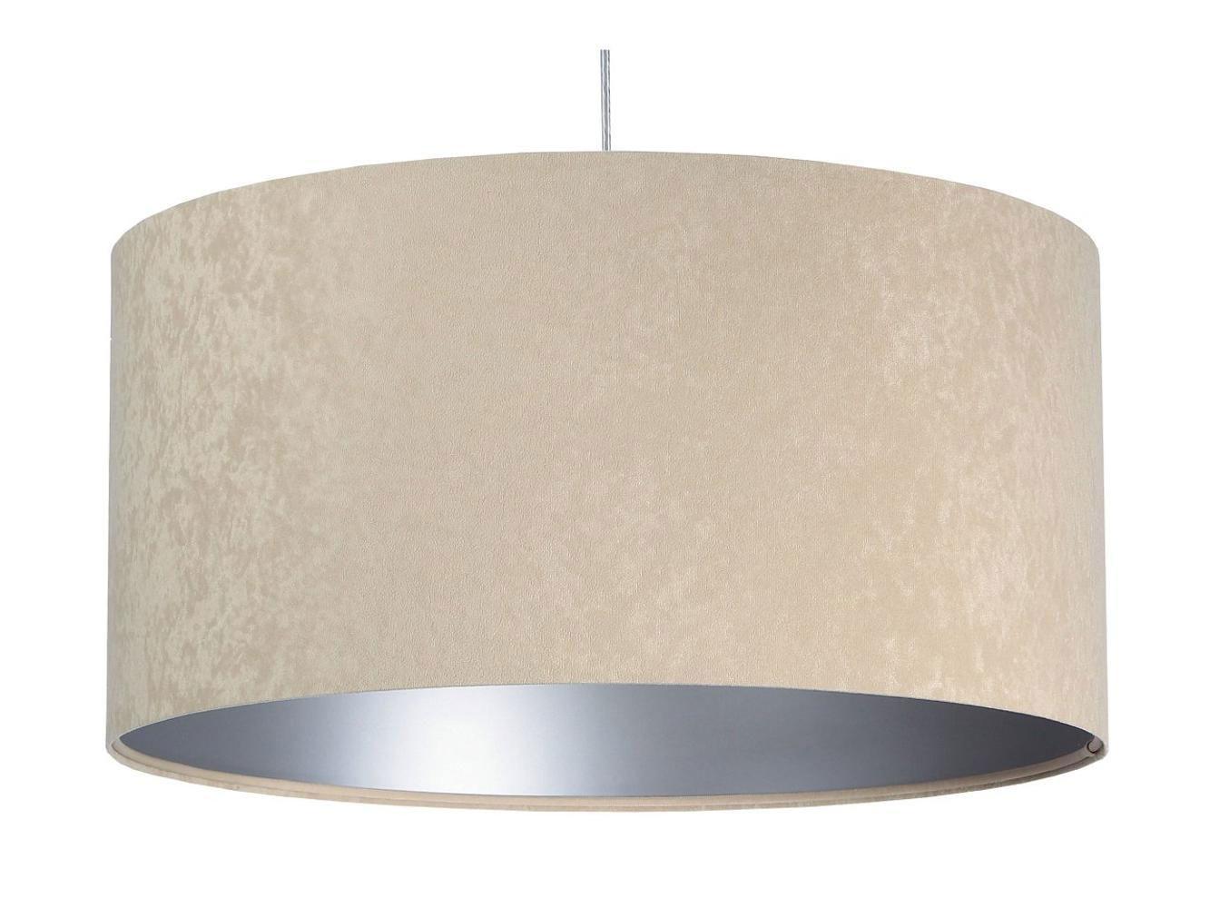HÄNGELEUCHTE Silber 30/20 cm - Beige/Silberfarben, Kunststoff (30/0.45/20cm) - ONZENO