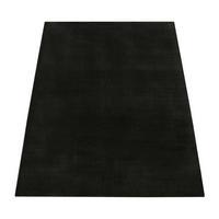 KURZFLORTEPPICH, einfarbig, Schwarz, 140 x 200 cm - Schwarz, Textil (140/200cm) - KADIMA DESIGN