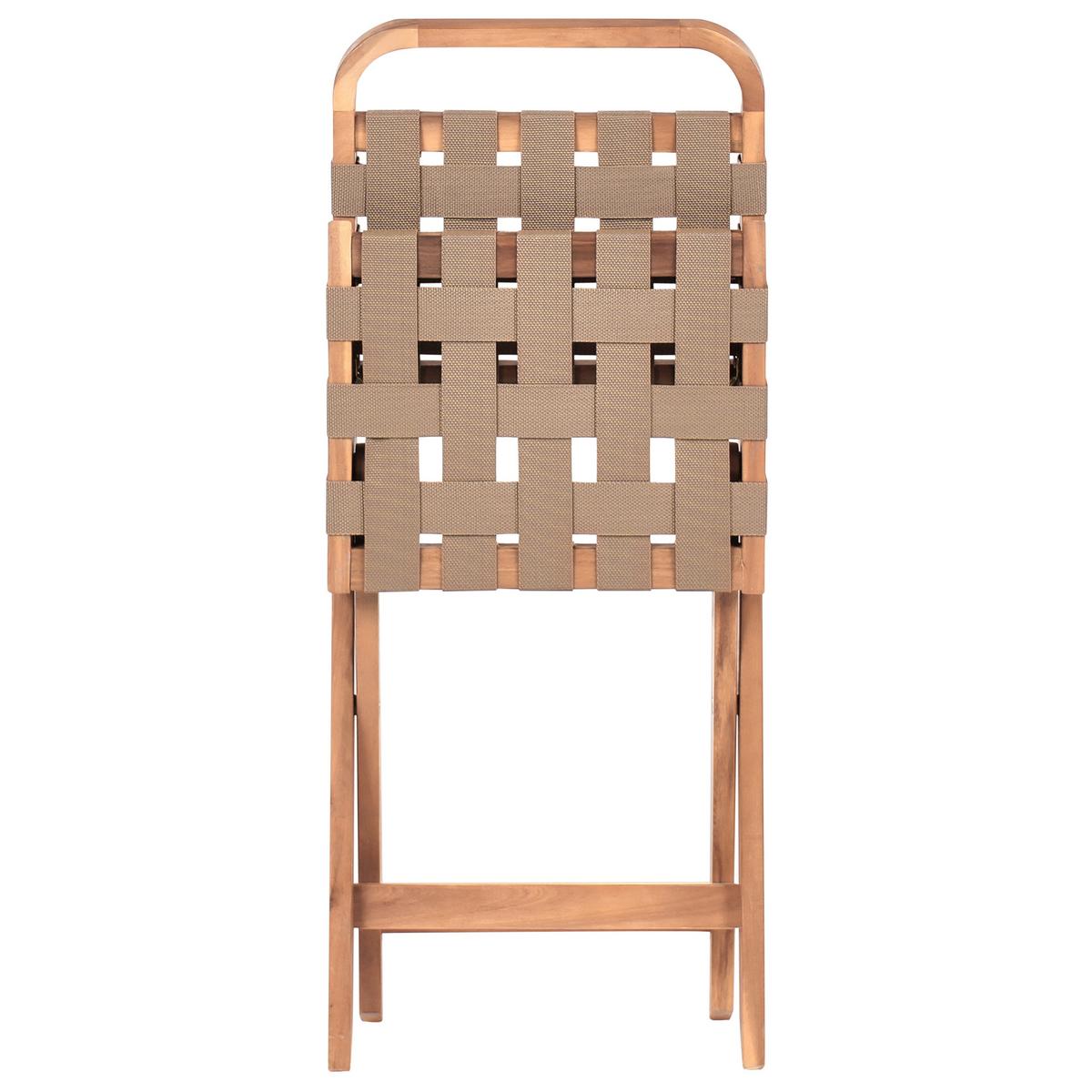 BISTRO-SET klappbar zertifiziertes Akazienholz Braun Calciano - Braun, Holz - Beliani