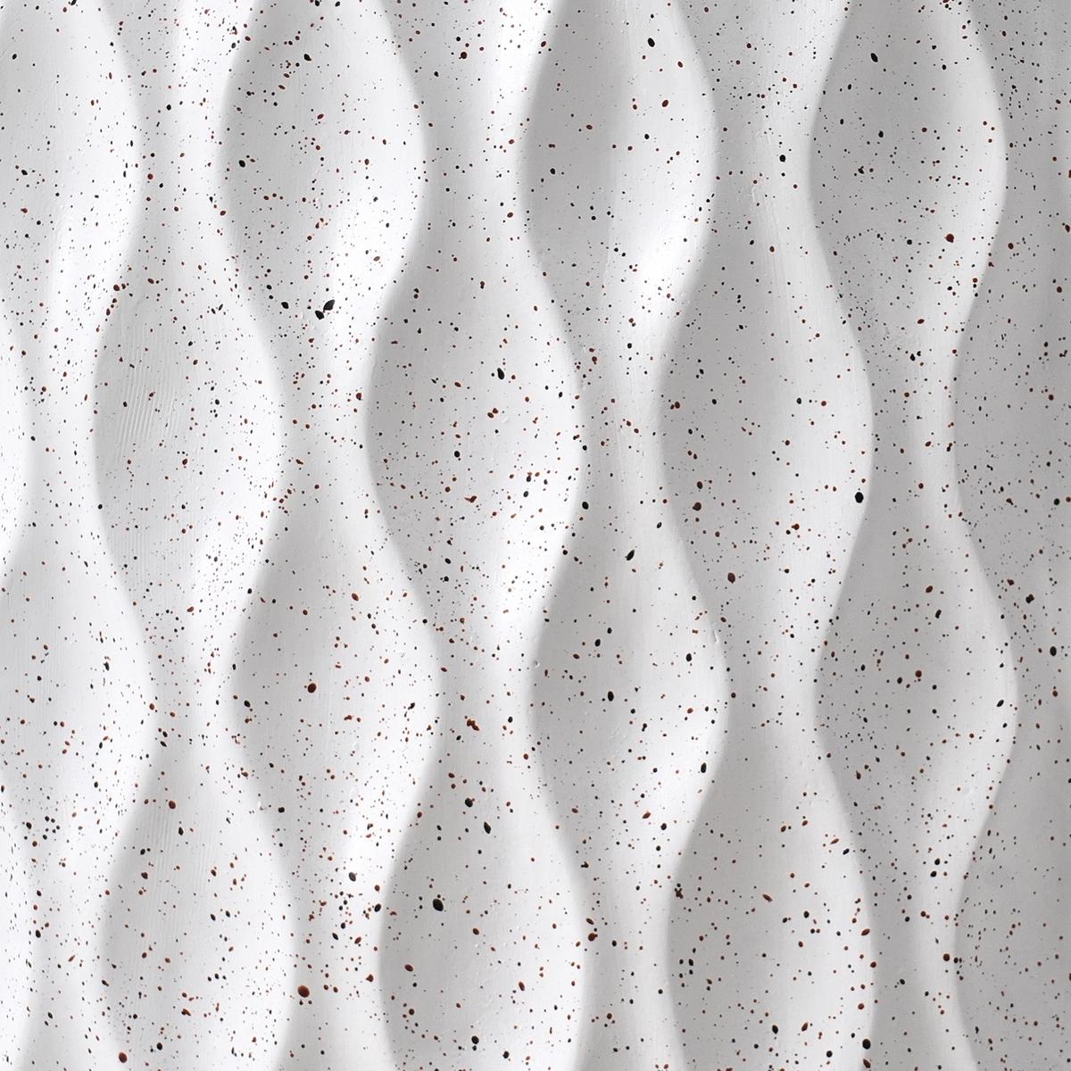 BEISTELLTISCH 37/37 cm Terrazzo Optik Terrazzo Weiß Antelao - Weiß, Naturmaterialien (37/37/43cm) - Beliani