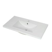 WASCHBECKEN eckig Weiß - Weiß, Keramik (81/17/47cm) - MCW