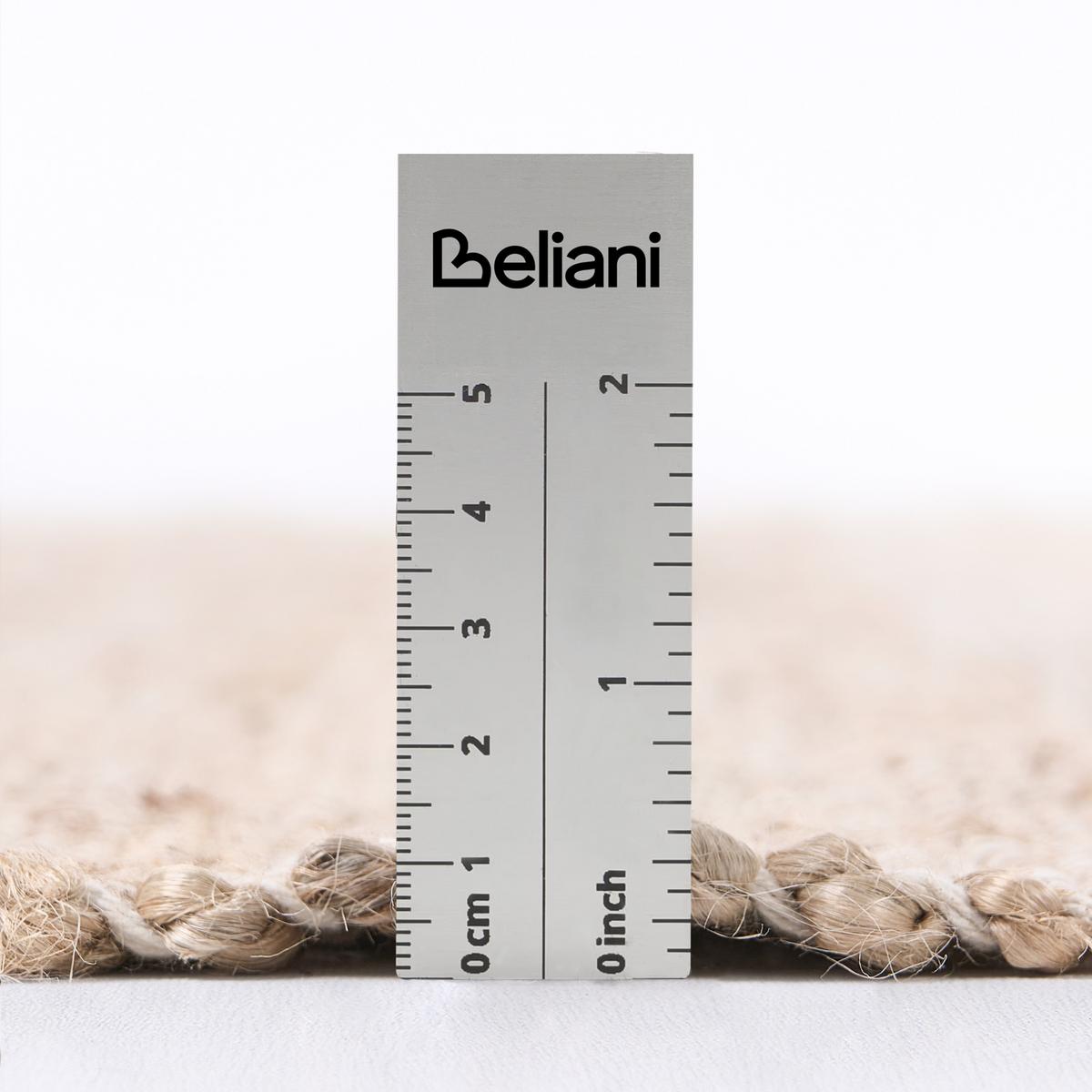 TEPPICH Beige/Grün 160/230 cm Jute Amravati - Beige, Textil (160/230cm) - Beliani