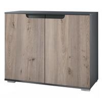 KOMMODE Sylt Eiche Nordic - Silbereichenfarben, Holzwerkstoff (92.5/75.5/35cm) - Vladon