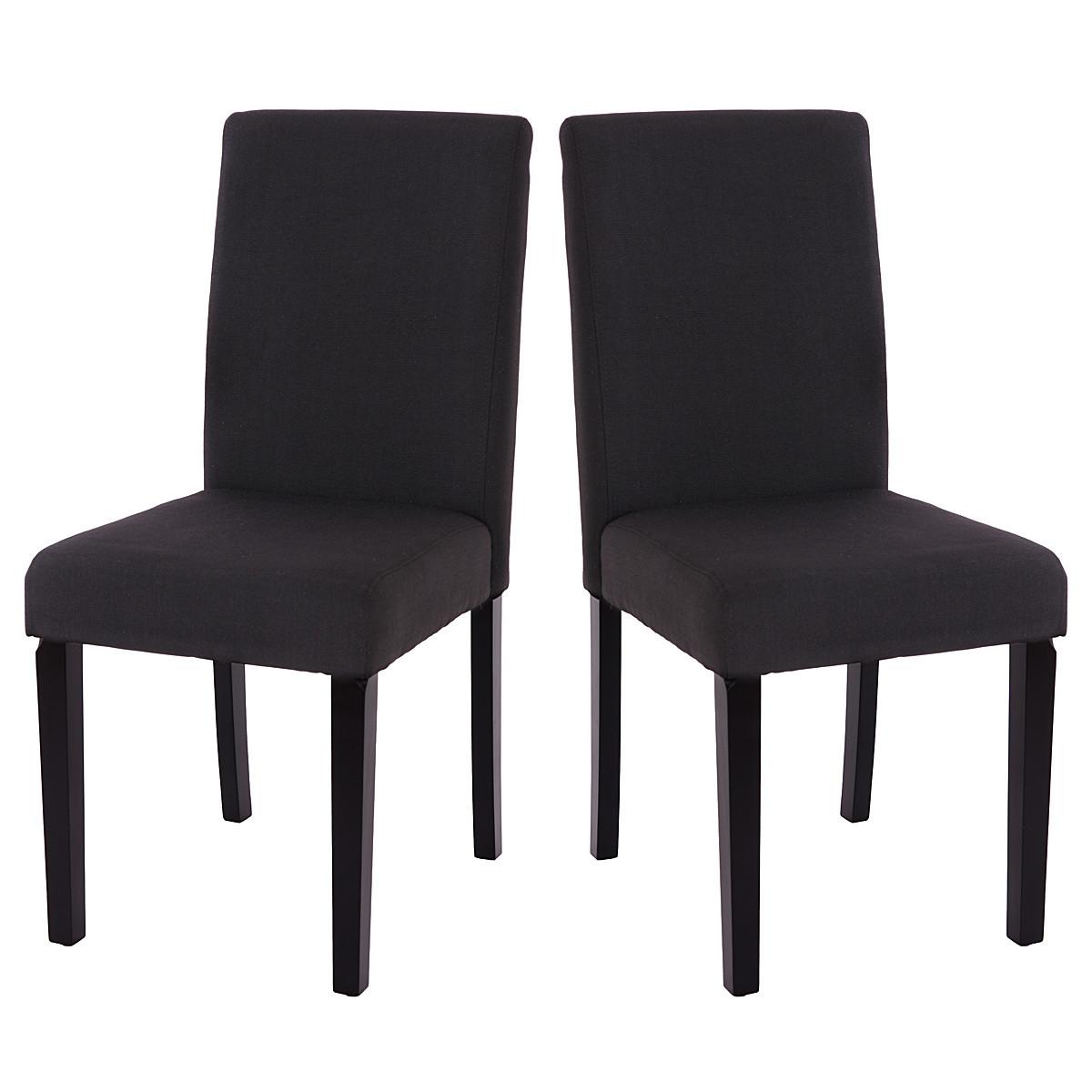 ESSZIMMERSTUHL Schwarz, Dunkelbraun 4er-Set - Dunkelbraun/Schwarz, Textil (43/90/56cm) - MCW