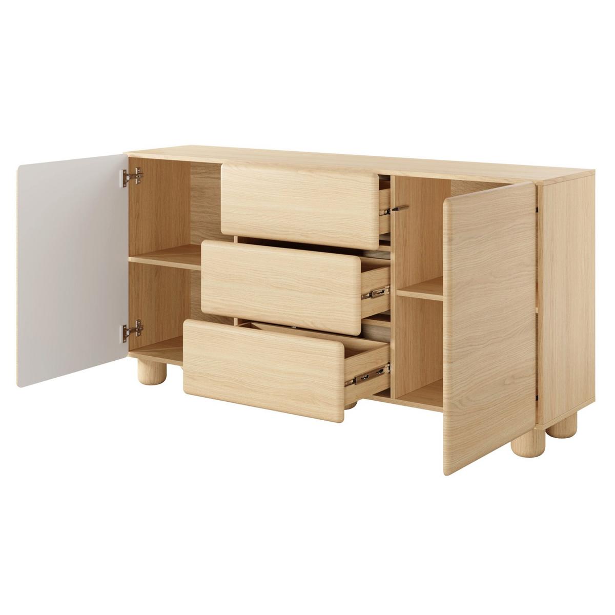 SIDEBOARD Lomo 160 cm - Eichefarben, Holz/Holzwerkstoff (160.1/80.2/38cm) - Selsey