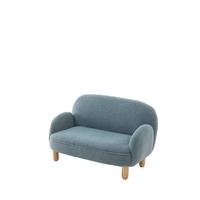 KINDERSOFA Keila komfortabel und bequem weicher Bouclé Stoff in blau - Blau, Kunststoff (53/52/89cm) - 58aufmkessel
