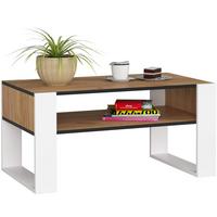 COUCHTISCH Eiche Craft, Weiß 45/92/53 - Weiß, Textil (53/92/45cm) - RAUMHIRSCH FURNITURE