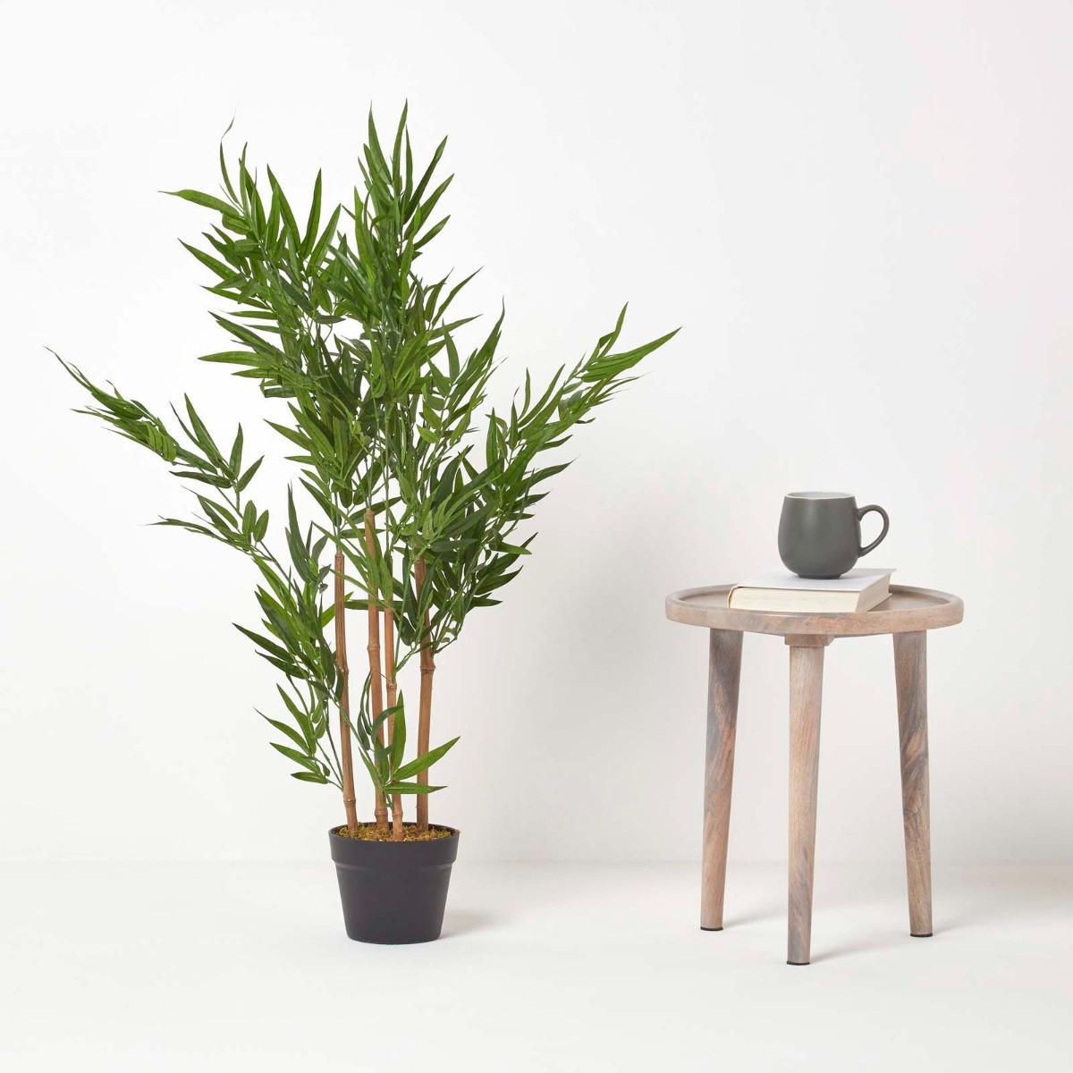 KUNSTBAUM Bambus, 95 cm - Grün, Kunststoff (95cm) - Homescapes