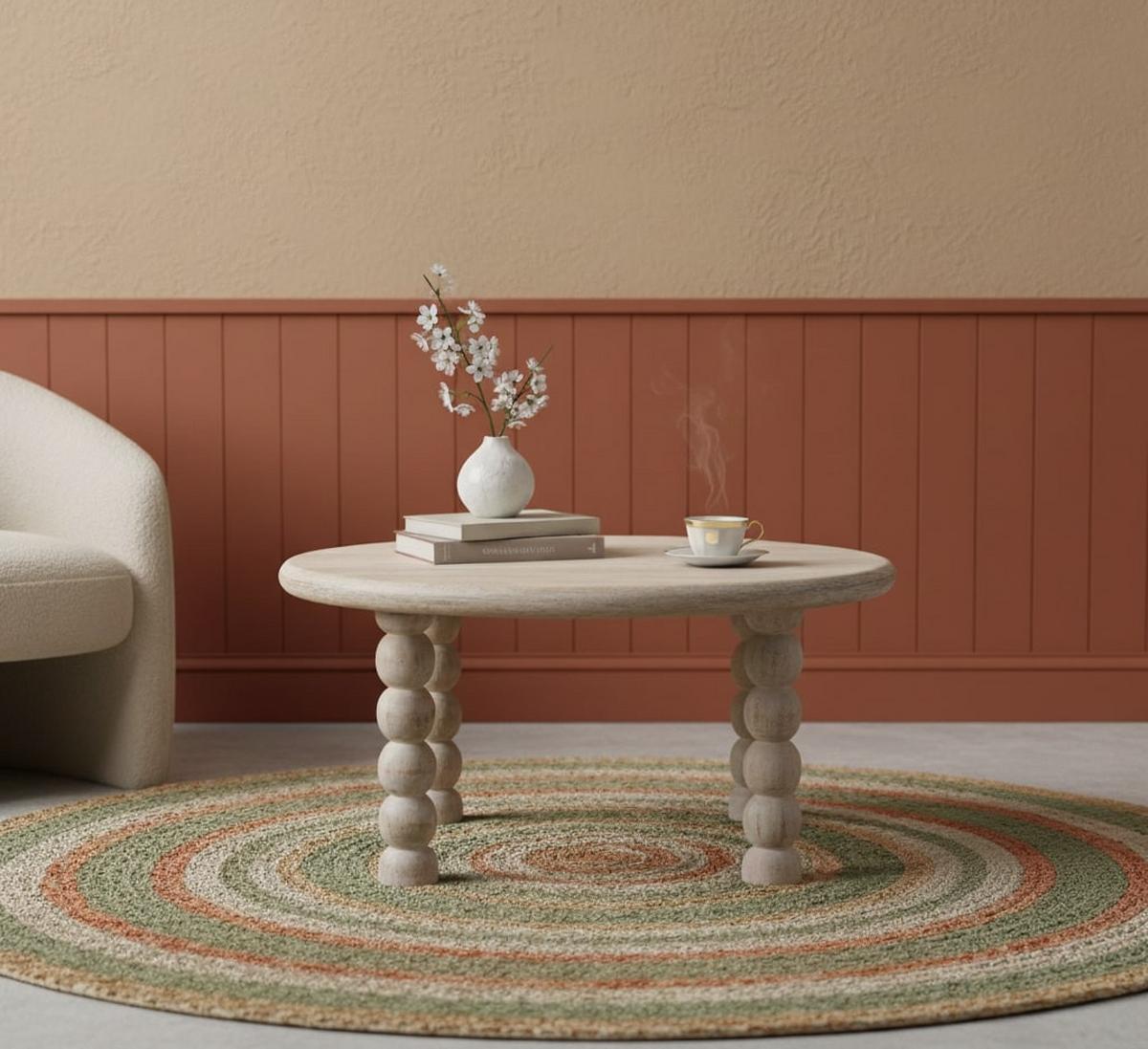COUCHTISCH mit Salted-Oak-Finish, Platz auf der Oberfläche, grau - Braun/Grau, Holz (80/80/40cm) - Artisan Furniture