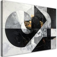 LEINWANDBILD 3D und geometrisch 45x30cm - Grau, Textil (45/30cm) - Feeby