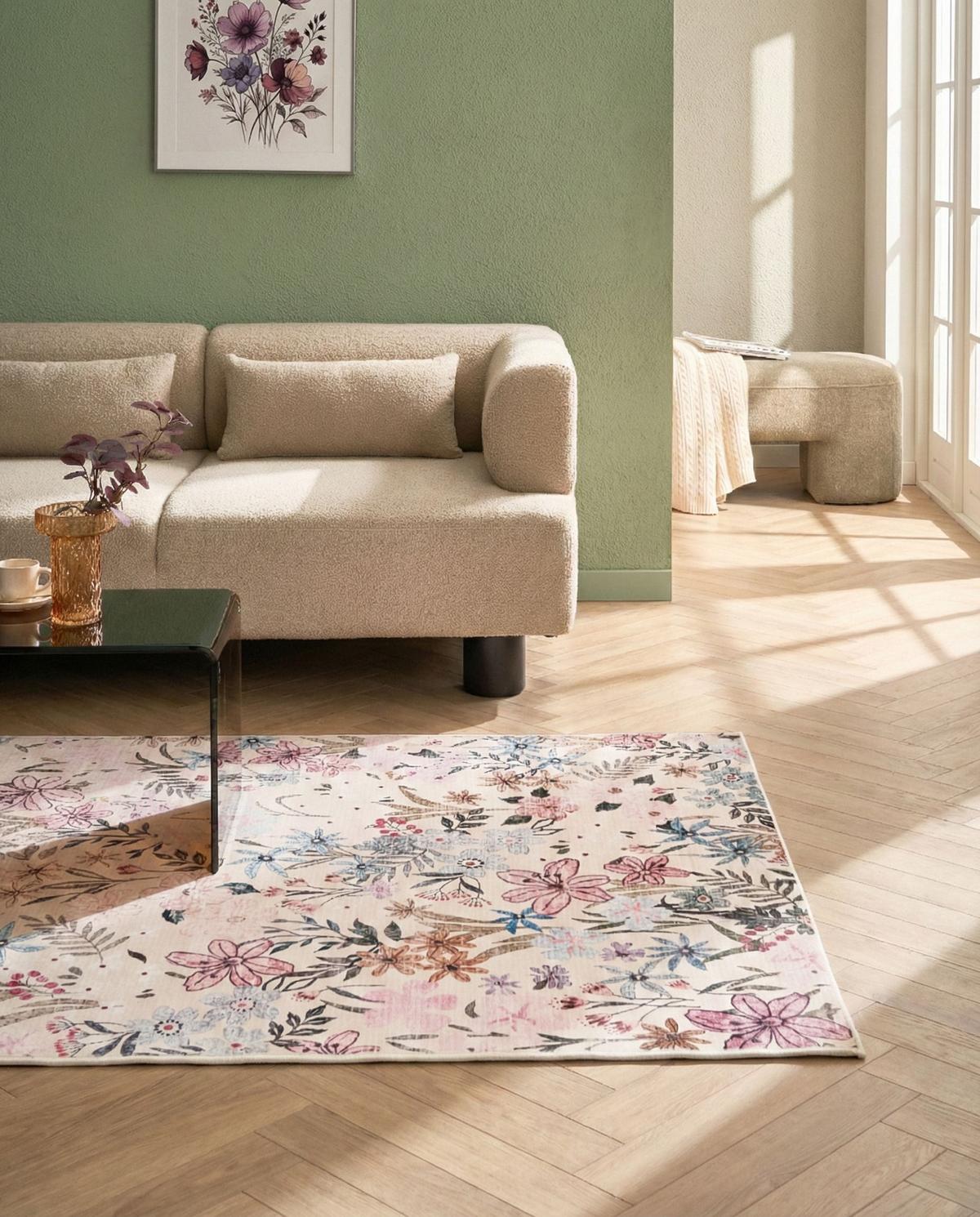 TEPPICH Bunt 140/200 cm Tillo - Multicolor, Textil (140/200cm) - Beliani