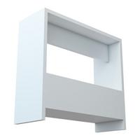 BEISTELLTISCH Rødovre - Weiß, Holzwerkstoff (20/55/60cm) - [en.casa]