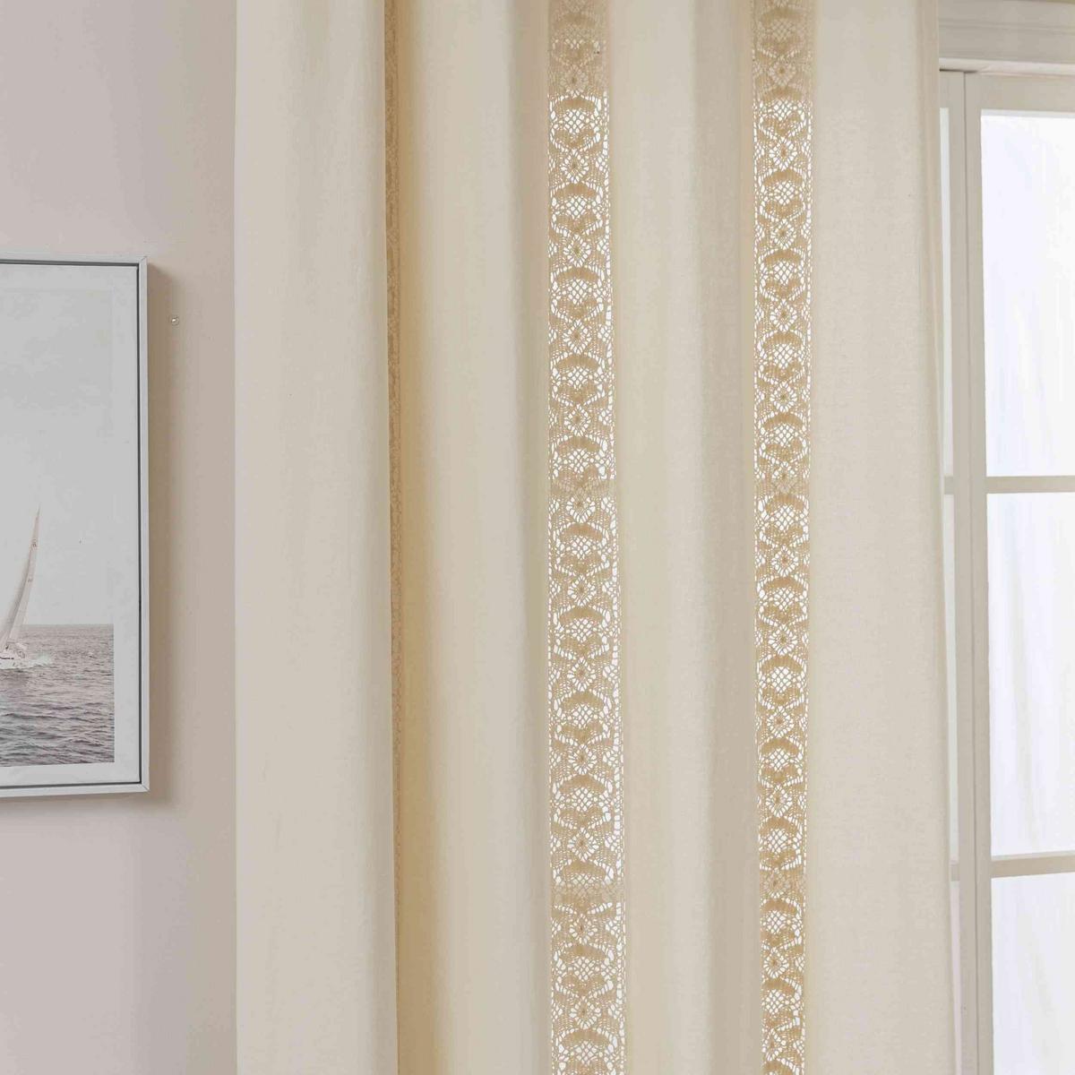 VORHANG OSAKA HxB 245x140 cm - Creme, Textil (140/245cm)
