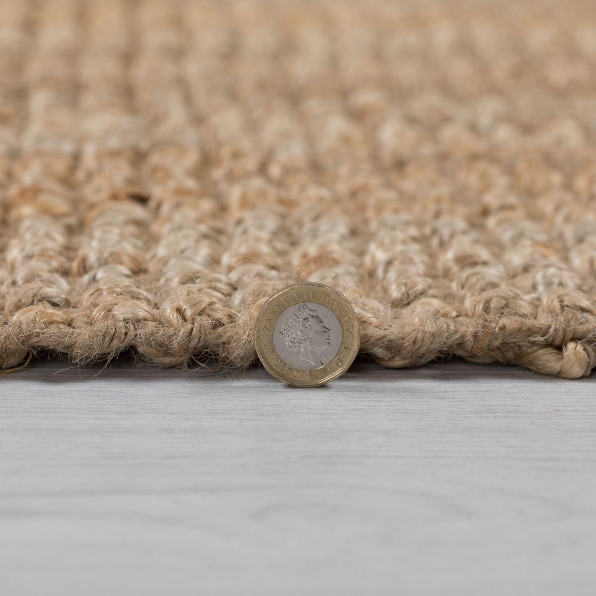 JUTETEPPICH wendbar ERME, einfarbig, Braun, 60 x 300 cm - Braun, Naturmaterialien (300/60cm) - KADIMA DESIGN