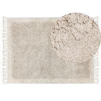 SHAGGY-TEPPICH Bitlis 200/140 cm - Beige, Textil (140/200cm) - Beliani