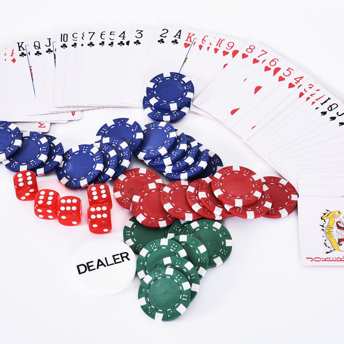 POKERKOFFER Kunststoff Aluminium Mehrfarbig - Multicolor, Kunststoff (20.5/38cm) - HOMCOM